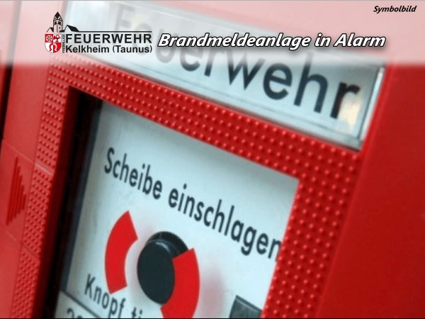 Brandmeldung einer Brandmeldeanlage