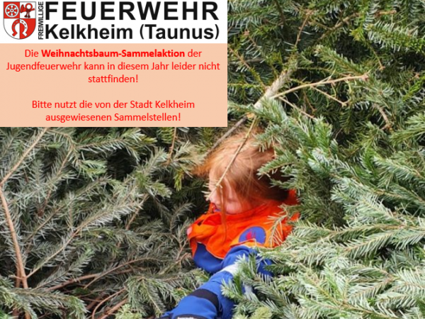 Absage Weihnachtsbaum Sammelaktion