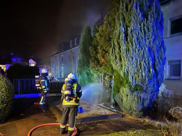 Brand am Gebäude