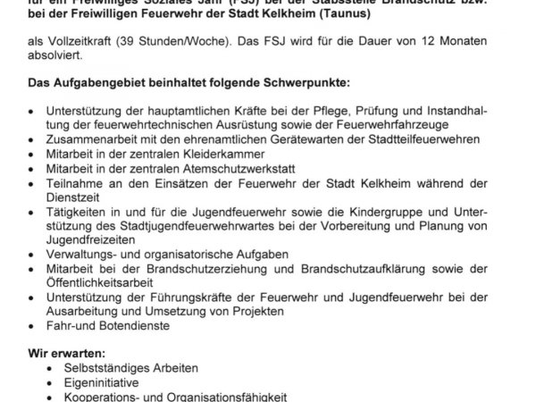 🧑‍🚒FSJ in der Feuerwehr🧑‍🚒