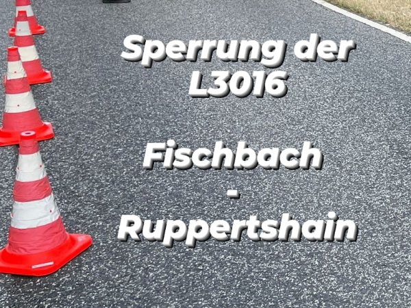 🚧👨‍🚒Sperrung L3016 / Robert-Koch-Straße👨‍🚒🚧