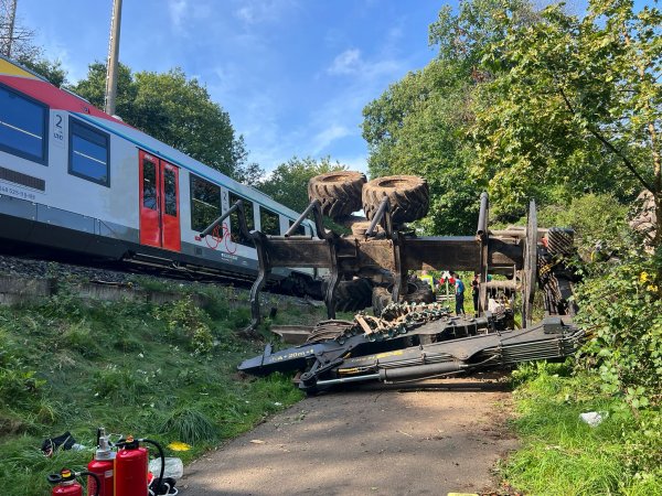 Verkehrsunfall mit Zug