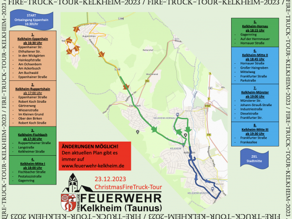 🎄Christmas Fire Truck Tour 2023 🎄