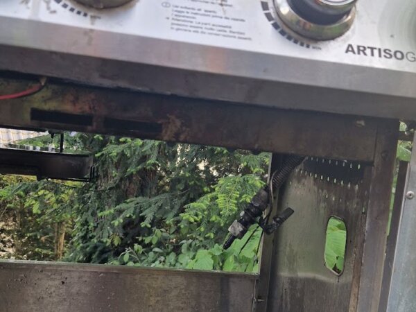Brand eines Gasgrill